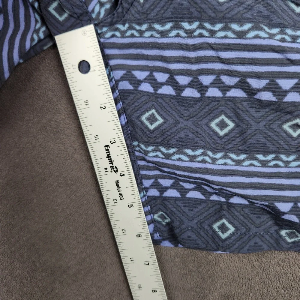 Patagonia Baggies Longs Shorts Mens XL Blue Geometric Tribal 6in Lined 58033